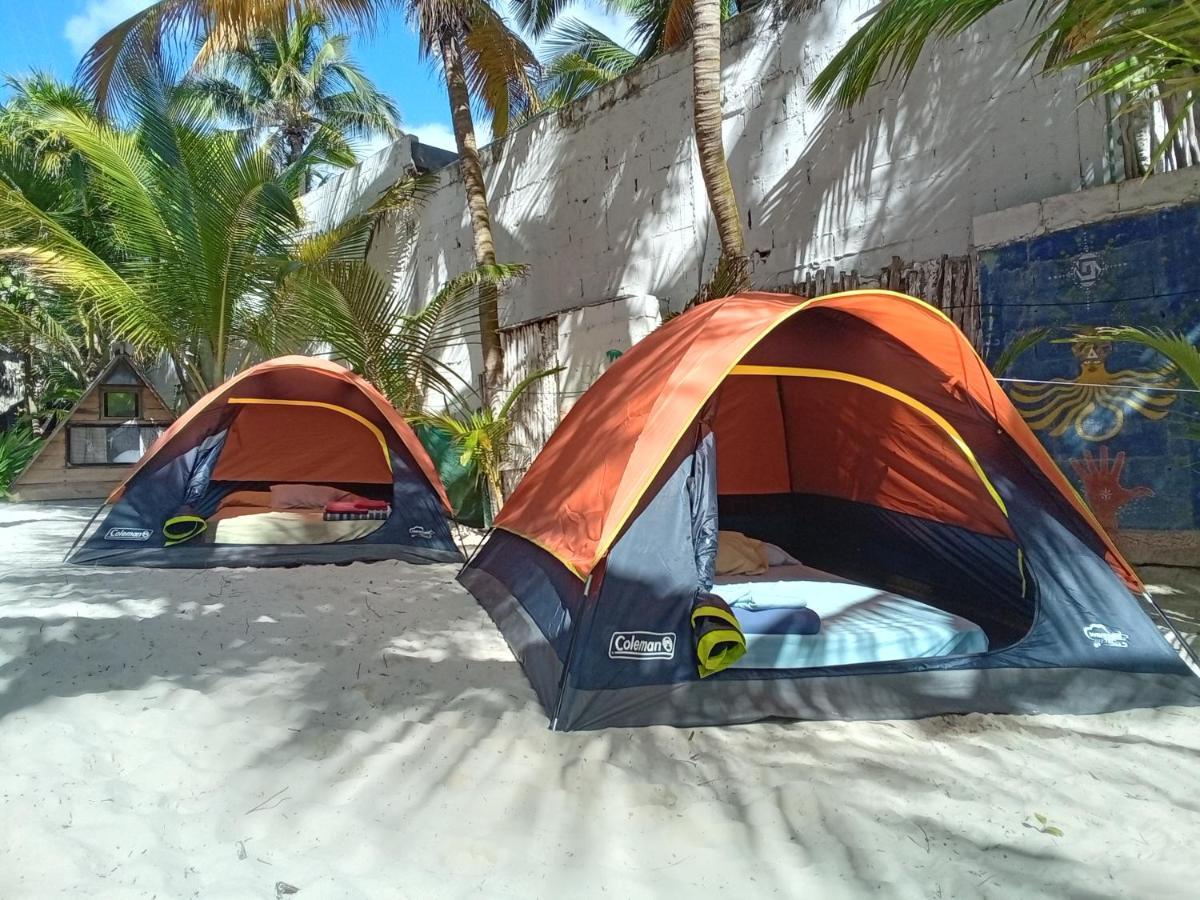 Chavez Eco Beach Camping And Cabanas Τουλούμ Εξωτερικό φωτογραφία